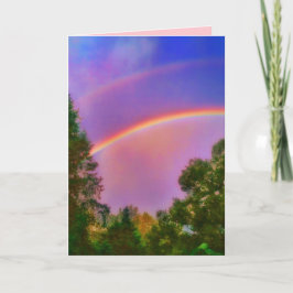 GRUSS-KARTE des REGENBOGEN-1DOUBLE Karte
