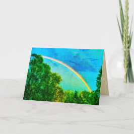 GRUSS-KARTE DES REGENBOGEN-VERDE KARTE