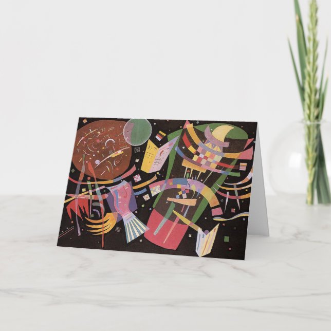 Gruß-Karte Kandinsky Zusammensetzungs-X Karte (Vorderseite)