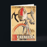 Gruß-Karte mit altem Radrennen-Plakat Karte<br><div class="desc">Grußkarte mit coolem Vintagem Fahrradplakatdruck! Bitte lassen Sie uns wissen, wenn Sie etwas vorgenommene Änderungen wollen, die Ihnen gefallen würden. Wir sind glücklich, heraus zu helfen, wenn Sie irgendwelche Änderungen am Plan wie Farben, Ton, Größe oder irgendwelchen anderen Zusätzen wie Ihrem eigenen einzigartigen Text benötigen. Treten Sie mit uns einfach...</div>