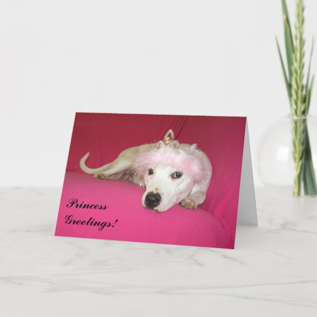Gruß-Karte Prinzessin-Dog Karte (Vorderseite)