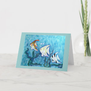Gruß-Karte - tropischer Engels-Fisch Karte