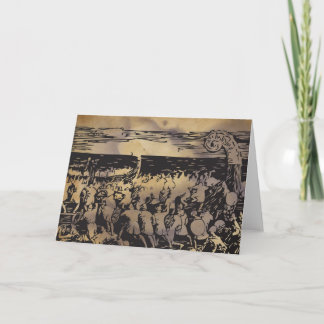 Gruß-Karte Vikings Heimskringla Barden Karte