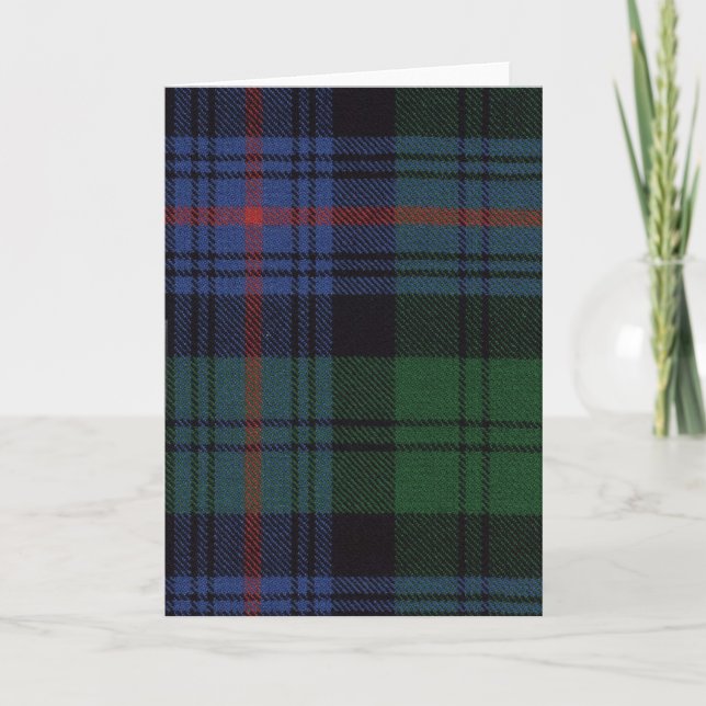 Gruß-Karten-Armstrong alter Tartan-Druck Karte (Vorderseite)
