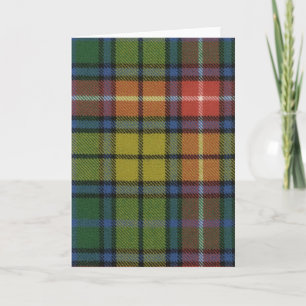 Gruß-Karten-Buchanan alter Tartan-Druck Karte