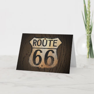 Gruß-Karten-Holz BG des Weg-66 Karte