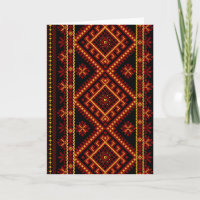 Gruß-Karten-ukrainische Querstich-Stickerei