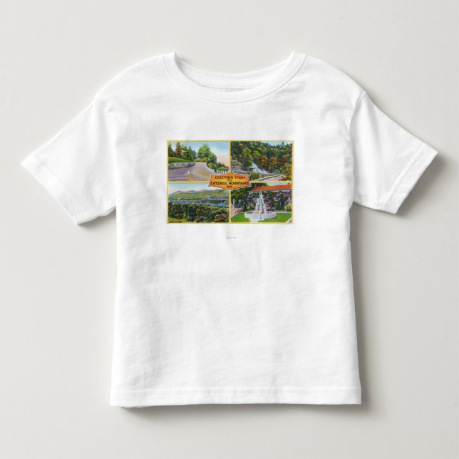 Gruß mit von den landschaftlichen Ansichten Kleinkind T-shirt (Vorderseite)