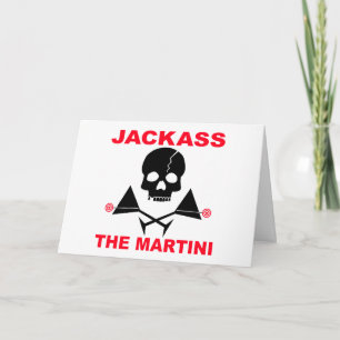 Gruß, Note Card - JACKASS, The Martini Karte