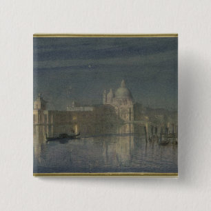 Gruß Santas Maria Della, Venedig, Mondschein, 186 Button