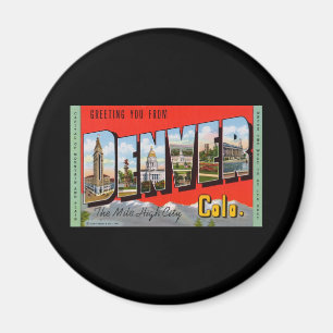 Gruß Sie von Denver Colordao Magnet