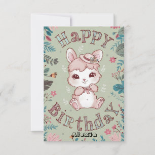 Gruß verzaubert Bunny Digital Geburtstag Karte