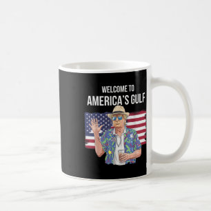 Gruß vom Golf Beach of America Patriotic Kaffeetasse