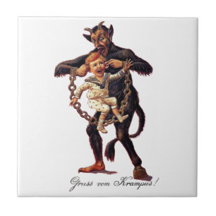 Gruss vom (Grüße von) Krampus Fliese