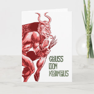 Gruss Vom Krampus Feiertagskarte