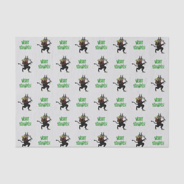 Gruss vom Krampus Merry Krampus Tissue Paper Seidenpapier (Vorderseite)
