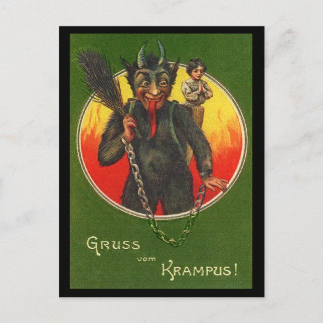 Gruss Vom Krampus Postkarte (Vorderseite)