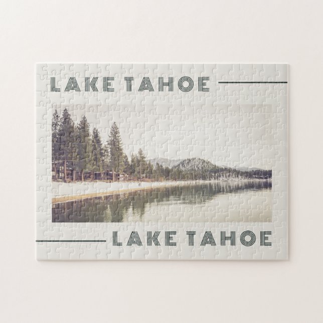 Gruß vom Lake Tahoe Retro Style Postcard (Horizontal)