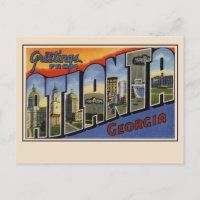Gruß von Atlanta Large Letter Postcard