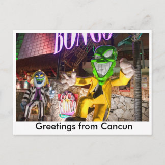 Gruß von Cancun Postcard Postkarte