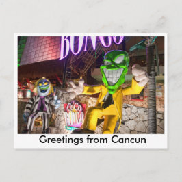 Gruß von Cancun Postcard Postkarte