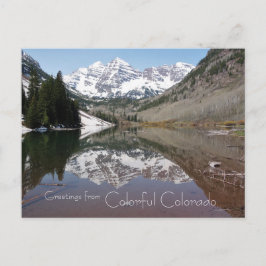 Gruß von Colorful Colorado Postcard Postkarte