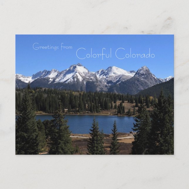 Gruß von Colorful Colorado Postcard Postkarte (Vorderseite)