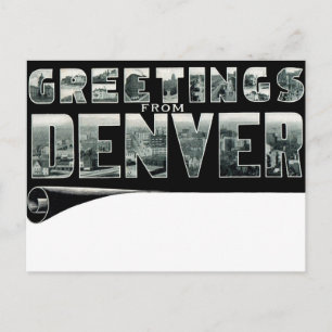 Gruß von DENVER Postcard Postkarte