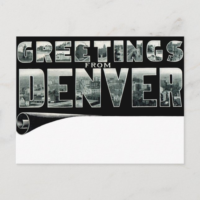 Gruß von DENVER Postcard Postkarte (Vorderseite)
