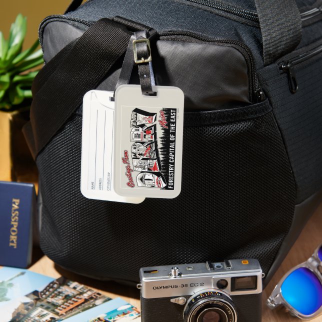 Gruß von Derry Maine Gepäckanhänger (Vorderseite & Rückseite)