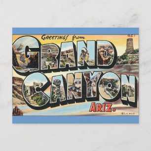 Gruß von Grand Canyon Postcard Postkarte