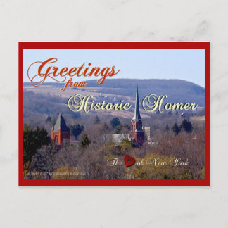 Gruß von Historic Homer Postcard Postkarte