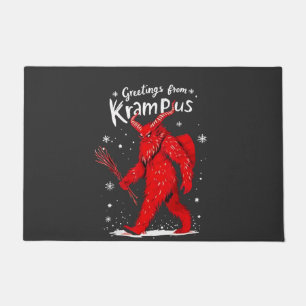 Gruß von Krampus Xmas Weihnachten Fußmatte