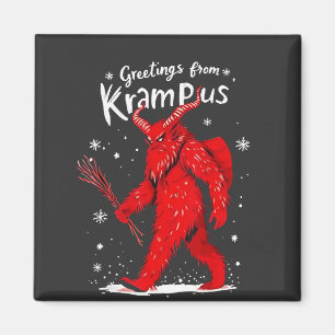 Gruß von Krampus Xmas Weihnachten Magnet