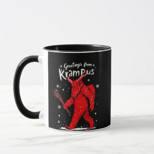 Gruß von Krampus Xmas Weihnachten Tasse