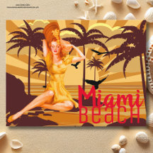 Gruß von Miami Beach wunderschön Vintag