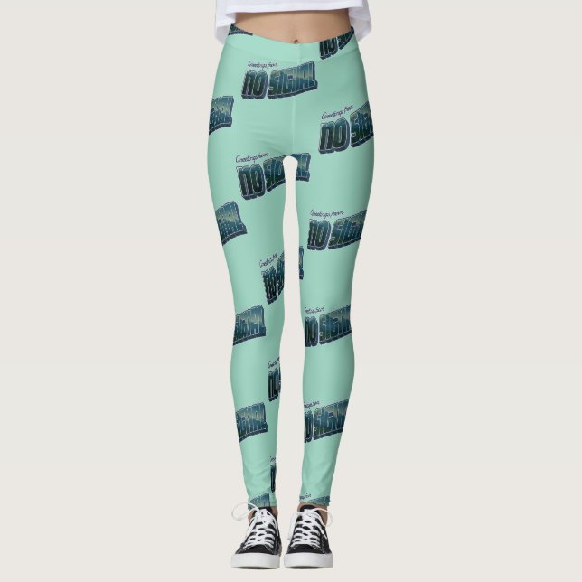 Gruß von No Signal Leggings (Vorderseite)