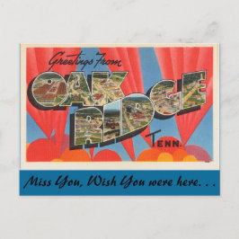Gruß von Oak Ridge Postkarte