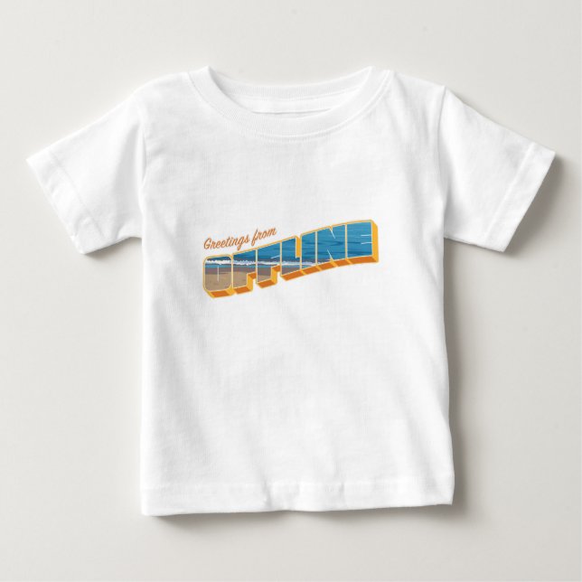 Gruß von Offline Baby T-shirt (Vorderseite)