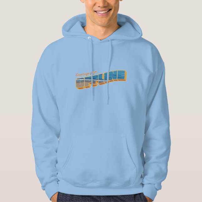 Gruß von Offline Hoodie (Vorderseite)