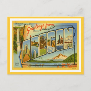 Gruß von Oregon OR Postkarte