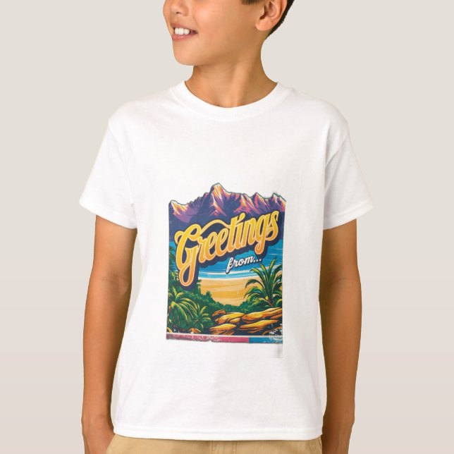 Gruß von T-Shirt (Vorderseite)