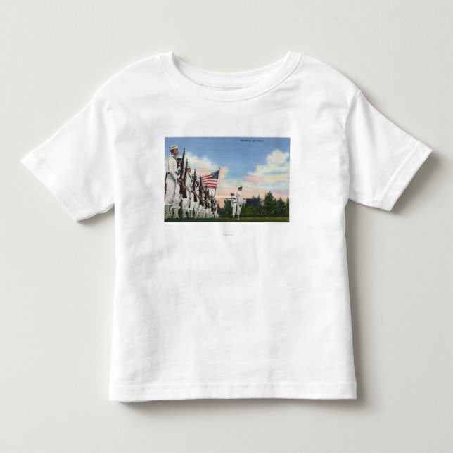 Gruß zur Farbbildung - US-Marine Kleinkind T-shirt (Vorderseite)