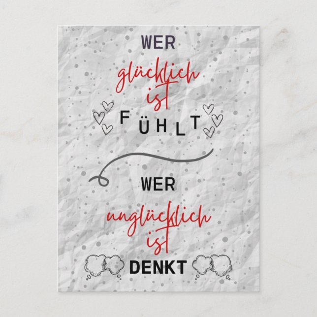 Grussarmut Postkarte (Vorderseite)