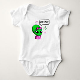 Grüße Alien Baby Girl Baby Strampler