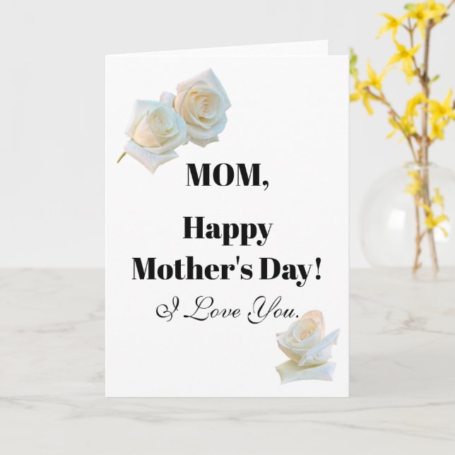 Grüße! Alles Gute zum Muttertag Karte (Gelbe Blume)