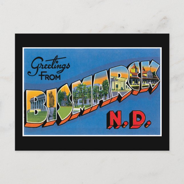 Grüße an Bismark Postkarte (Vorderseite)