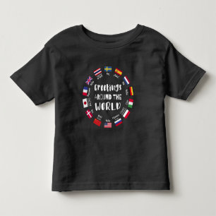 Grüße auf der ganzen Welt - Hallo in allen Sprache Kleinkind T-shirt