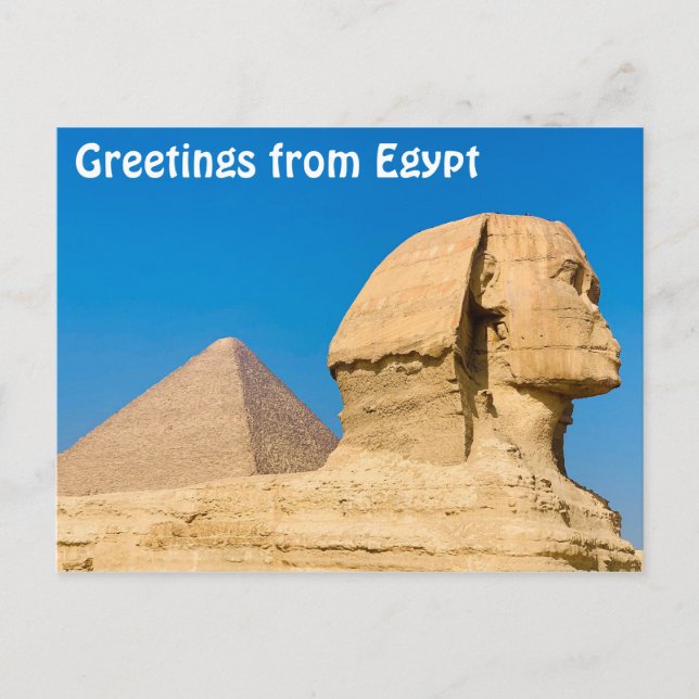 Grüße aus Ägypten Postkarte (Vorderseite)