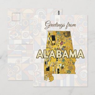 Grüße aus Alabama Vertical Postkarte